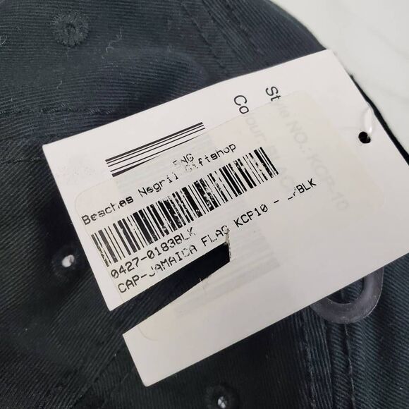 Jamaica Hat Colours of Jamaica Black & Yellow Adjustable Dad Cap NWT - Picture 5 of 5